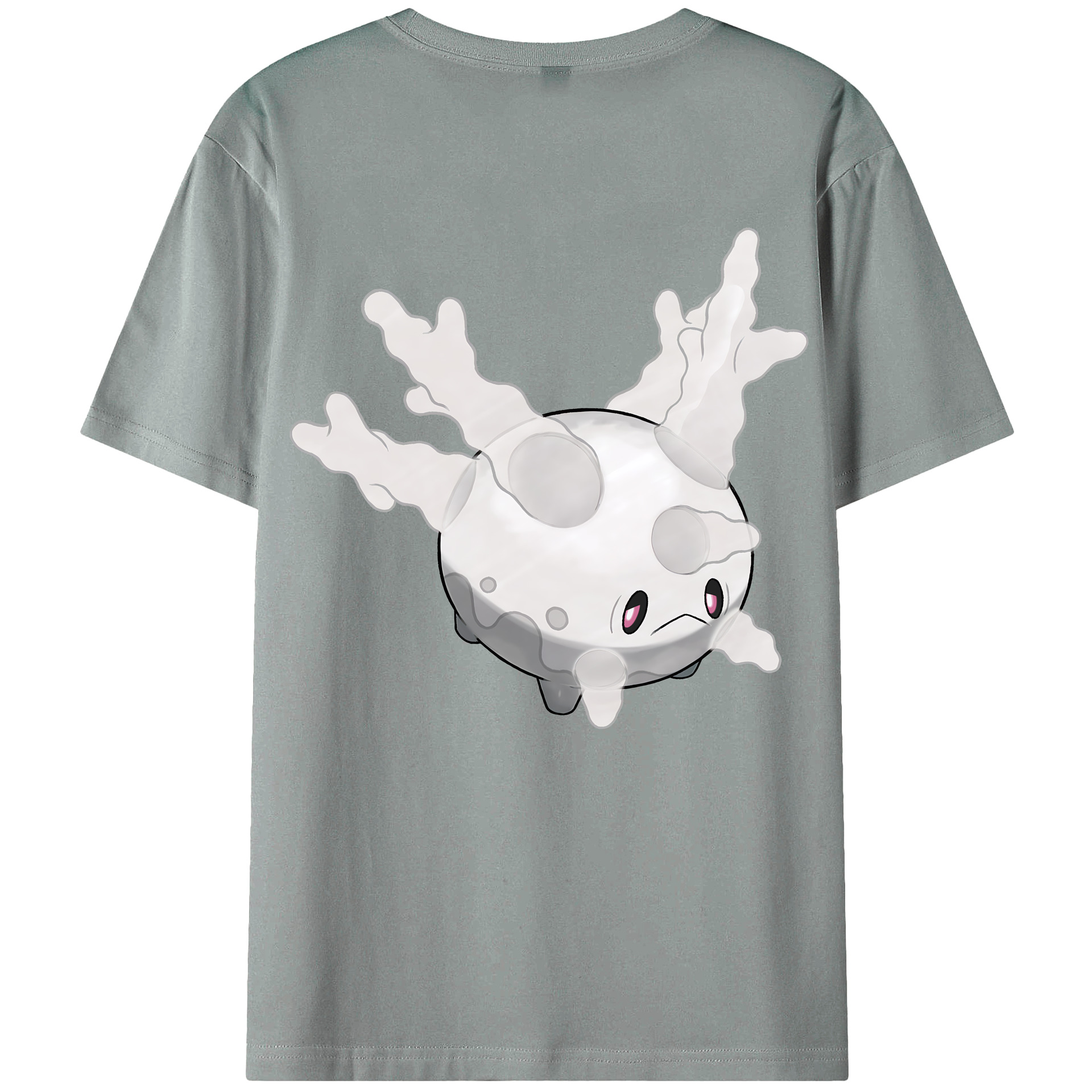 （画像用） ポケットモンスター Pokémon 綿100％ メンズ半袖Tシャツ（バックプリント） 通気性